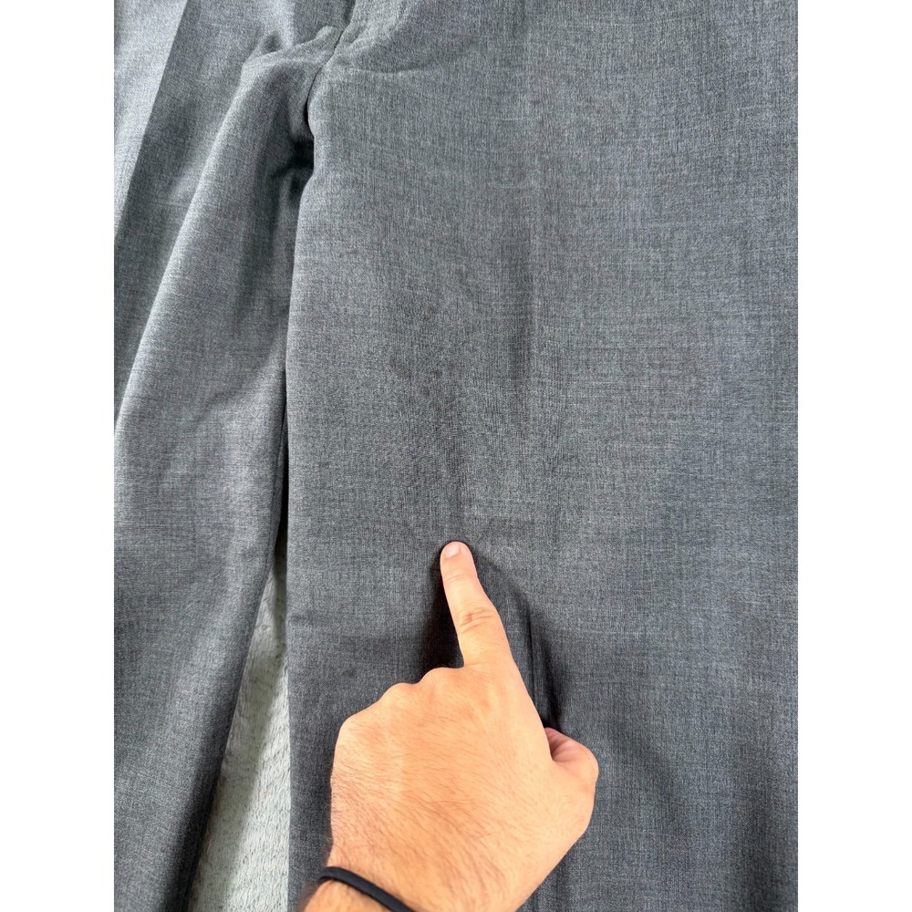 Brooks Brothers Loro Piana Dress Pants Men's 36x28 Gray Wool Cuffed Flat Front - Picture 10 of 11